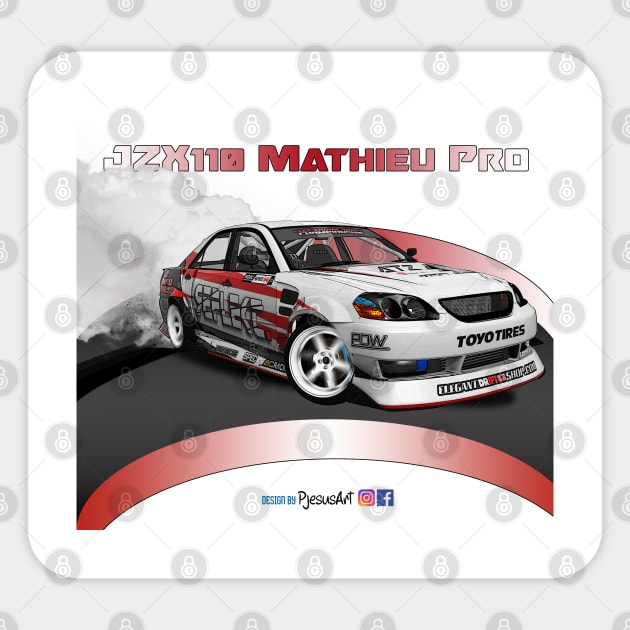 JZX110 Mathieu Pro Sticker by PjesusArt